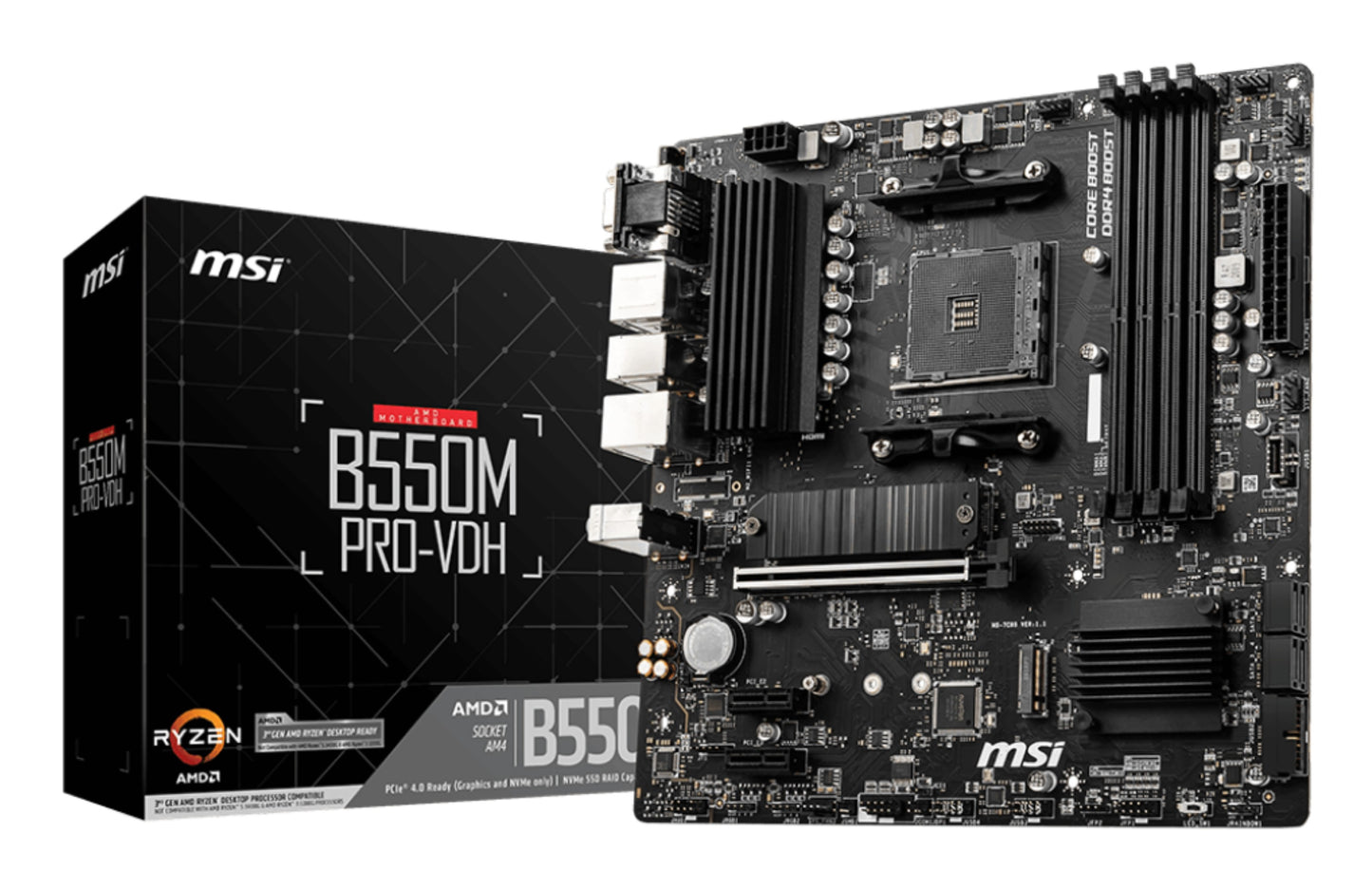 MSI B550M PRO - VDH - mATX - Mainboard