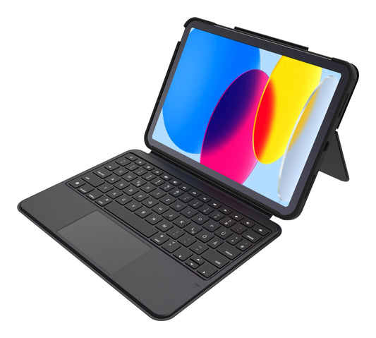 DEQSTER Smart Combo Touch Keyboard iPad 10.9" 10. Gen. Apple smart connector Deutsches - QWERTZ - Tastatur