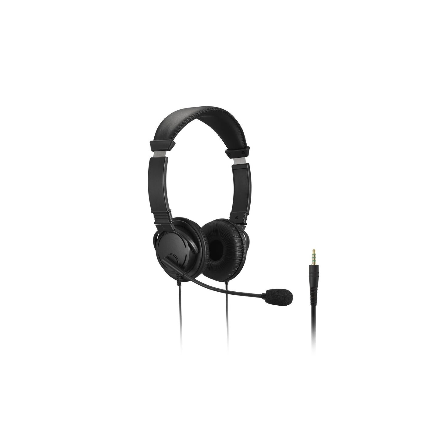 Kensington Classic 3.5mm Headset mit Mikrofon und Lautstärkeregler - Kabelgebunden - Schwarz - Kopfhörer