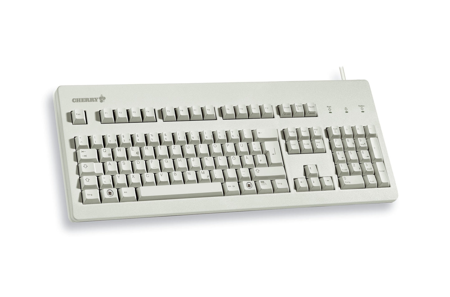 Cherry Classic Line G80 - 3000 - Laser - 105 Tasten QWERTZ - Grau - Tastatur