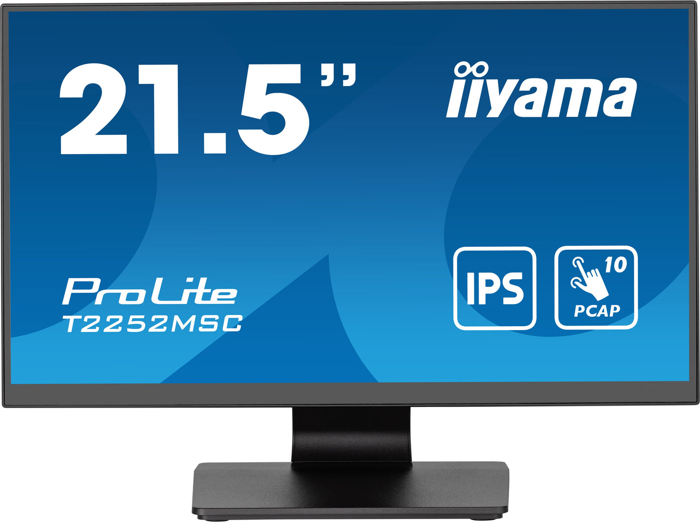 Iiyama ProLite T2252MSC - B2 - 54,6 cm (21.5") - 1920 x 1080 Pixel - Full HD - LCD - 5 ms - Schwarz - Monitor