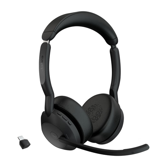 Jabra Evolve2 55 - Kabellos - Büro/Callcenter - 20 - 20000 Hz - 130 g - Kopfhörer - Schwarz - Headset