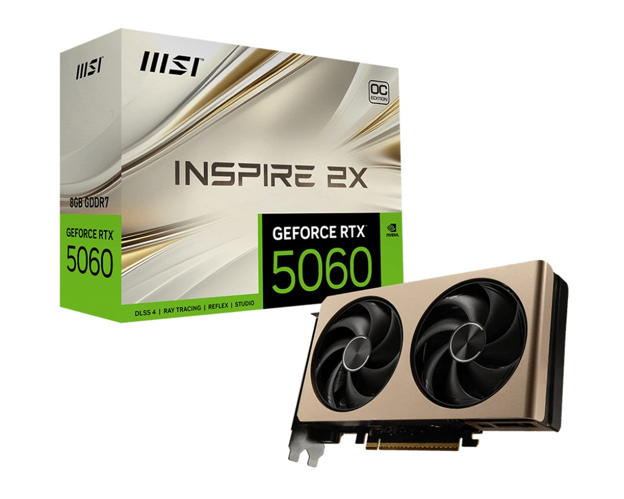 MSI GeForce RTX 5060 8G INSPIRE 2X OC - 8.192 MB - Grafikkarte