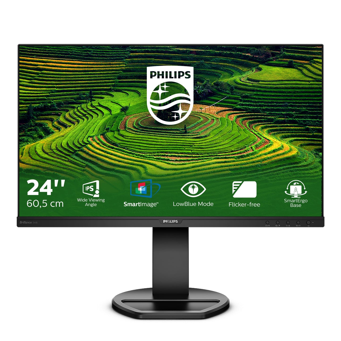 Philips B Line LCD 241B8QJEB/00 - 60,5 cm (23.8") - 1920 x 1080 Pixel - Full HD - LCD - 5 ms - Schwarz - Monitor