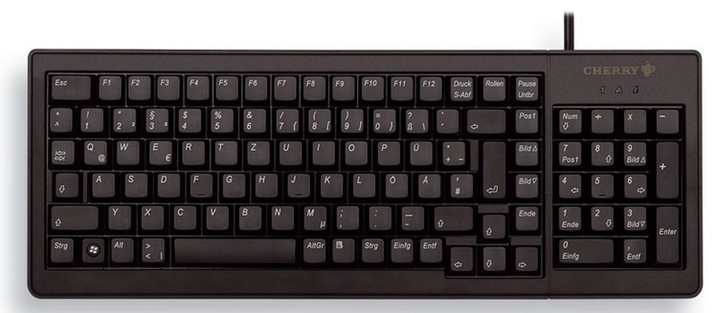 Cherry G84 - 5200LCMCH - 2 - Volle Größe (100%) - Kabelgebunden - USB - Schwarz - Tastatur