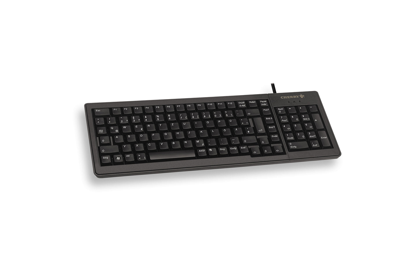 Cherry XS Complete G84 - 5200 - Volle Größe (100%) - Kabelgebunden - USB - Mechanischer Switch - QWERTY - Schwarz - Tastatur