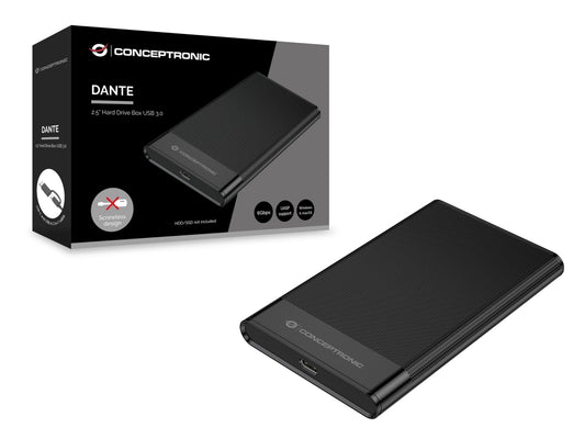 Conceptronic HDD Gehäuse 2.5" SATA I - III HDD/SSD Usb - a & - C - HDD - Wechselrahmen - 2 - HDD - Wechselrahmen - 2,5" - Gehäuse