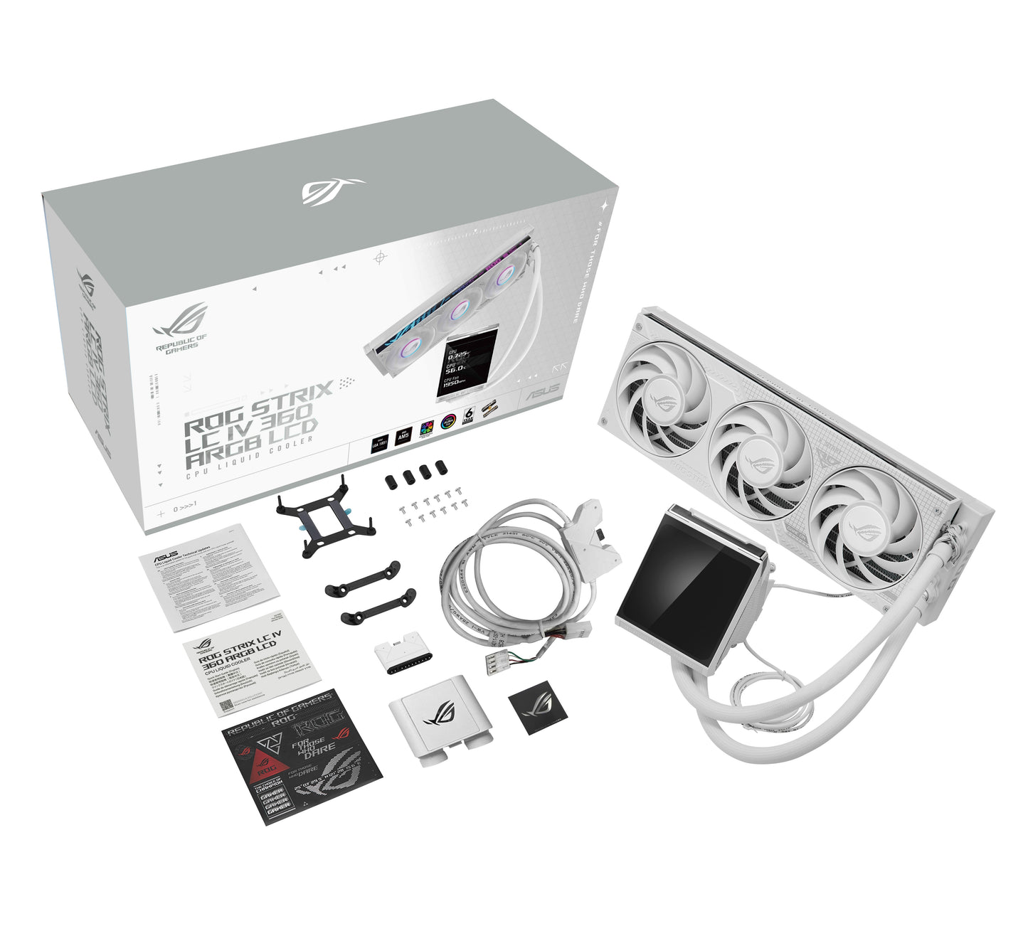 ASUS ROG STRIX LC IV 360 ARGB LCD WHITE - Kühler