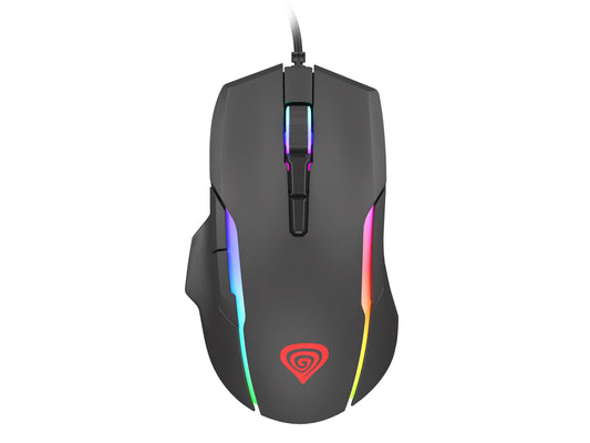 natec Gaming Maus Xenon 220 G2 RGB kabelgeb. schwarz - 12.800 dpi - Maus