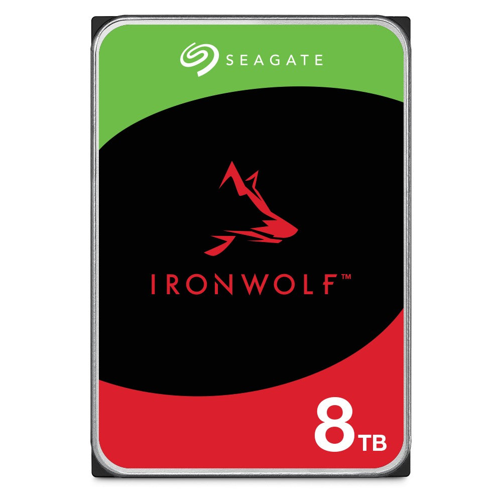 Seagate IronWolf ST8000VN002 - 8 TB - 5400 RPM - 256 MB - 3.5" - Serial ATA III - Festplatte
