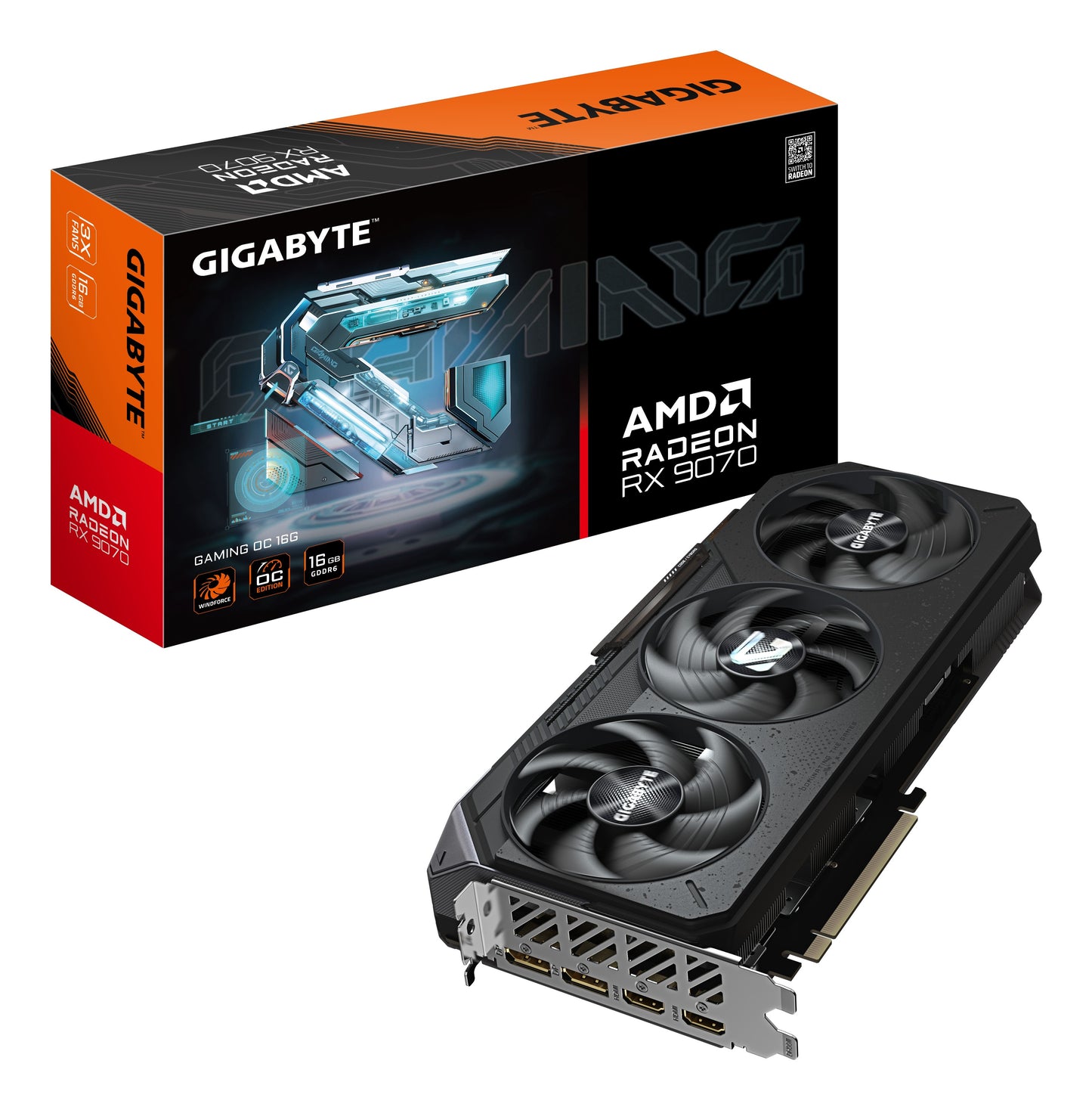 Gigabyte Radeon RX 9070 Gaming OC - PCI - Express - Grafikkarte