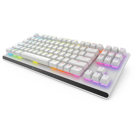 Dell Alienware AW420K - Kabelgebunden - USB - Mechanischer Switch - QWERTY - RGB - LED - Weiß - Tastatur