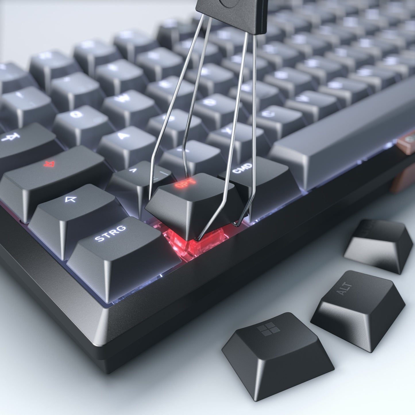 Cherry Kw 300 Mx - 75% - compact - QWERTZ - Tastatur