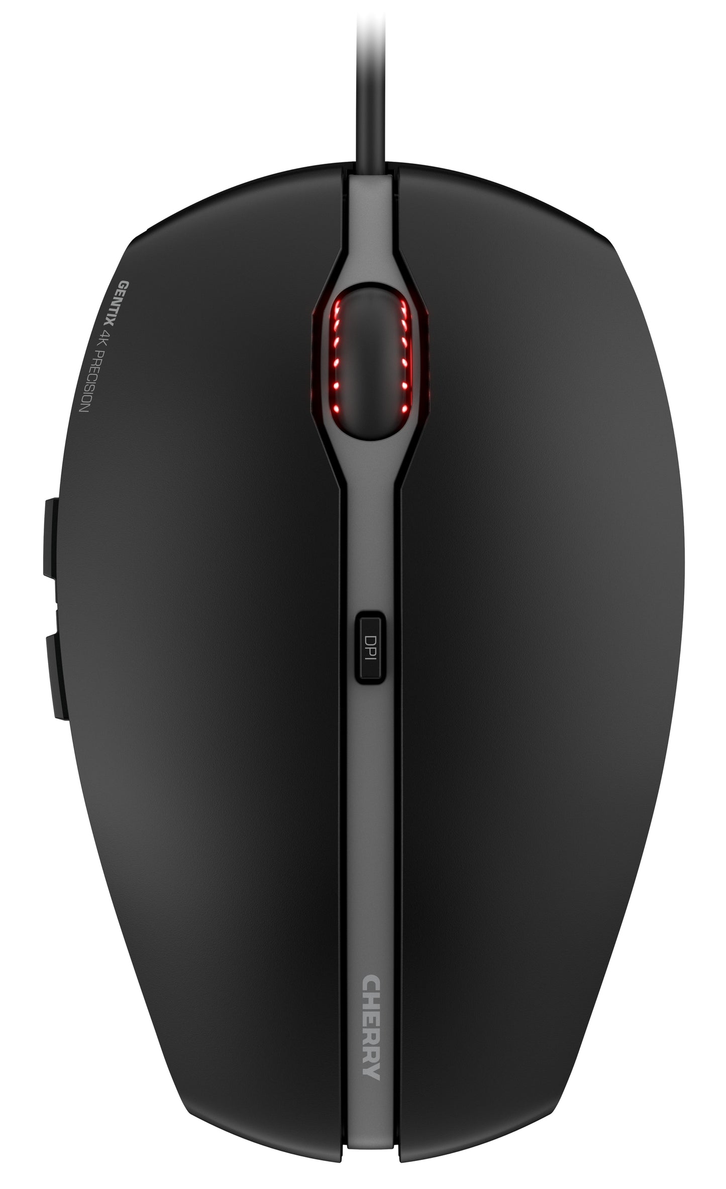 Cherry GENTIX 4K Kabelgebundene Maus - Schwarz - USB - Beidhändig - Optisch - USB - 3600 DPI - Schwarz - Maus