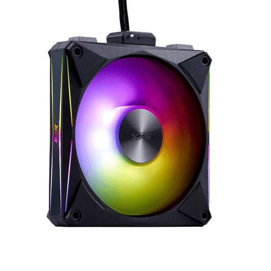 XPG Lüfter HURRICANE MAG 120 120mm ARGB PWM Fan 4er Pack BK retail - 23,36 dB - 2.000 rpm - Kühler