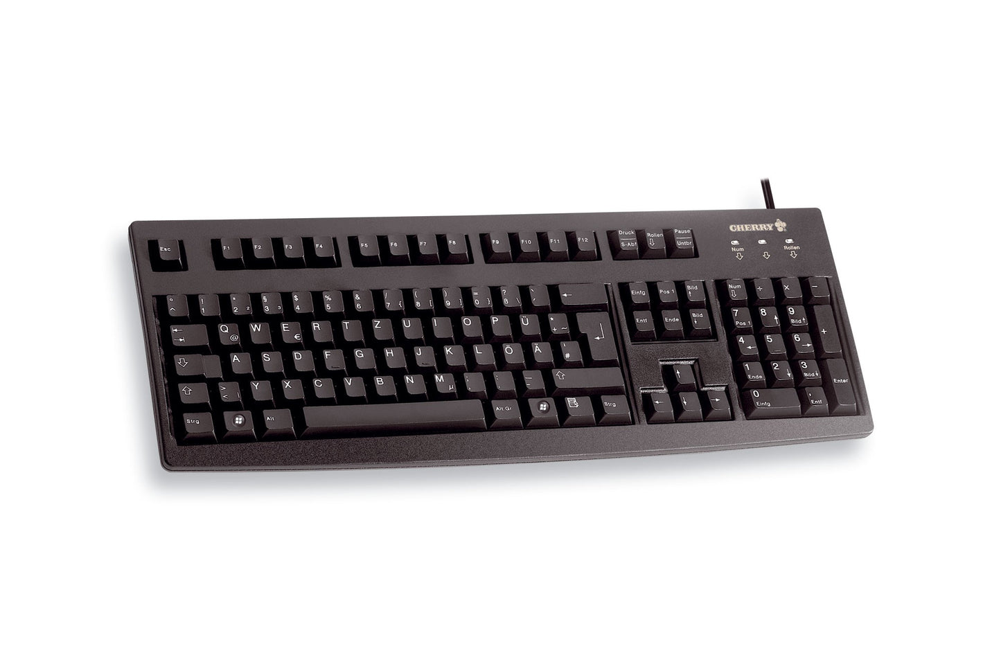 Cherry Classic Line G83 - 6105 - Laser - 105 Tasten QWERTZ - Schwarz - Tastatur