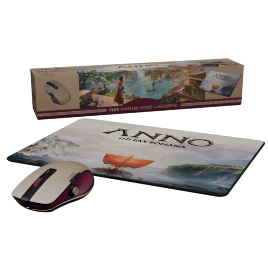 Pixminds X UBISOFT Anno 117 Bundle Flex Pro - Air Mouse+ Mousepad - Maus