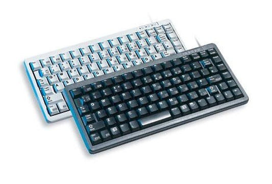 Cherry Slim Line Compact - Keyboard G84 - 4100 - Laser - QWERTZ - Grau - Tastatur