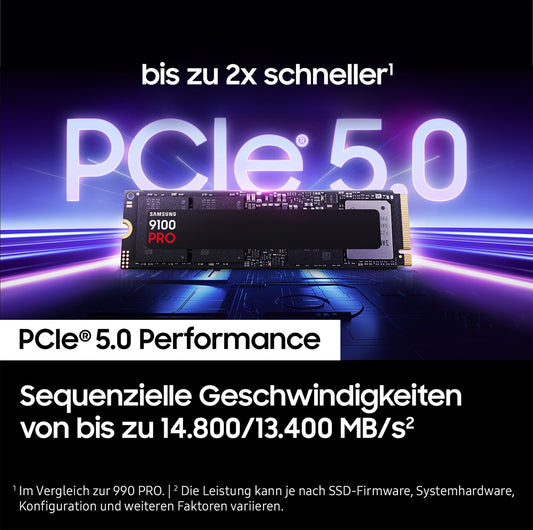 Samsung 9100 Pro Ssd NVMe m.2 PCIe 5.0 - SSD