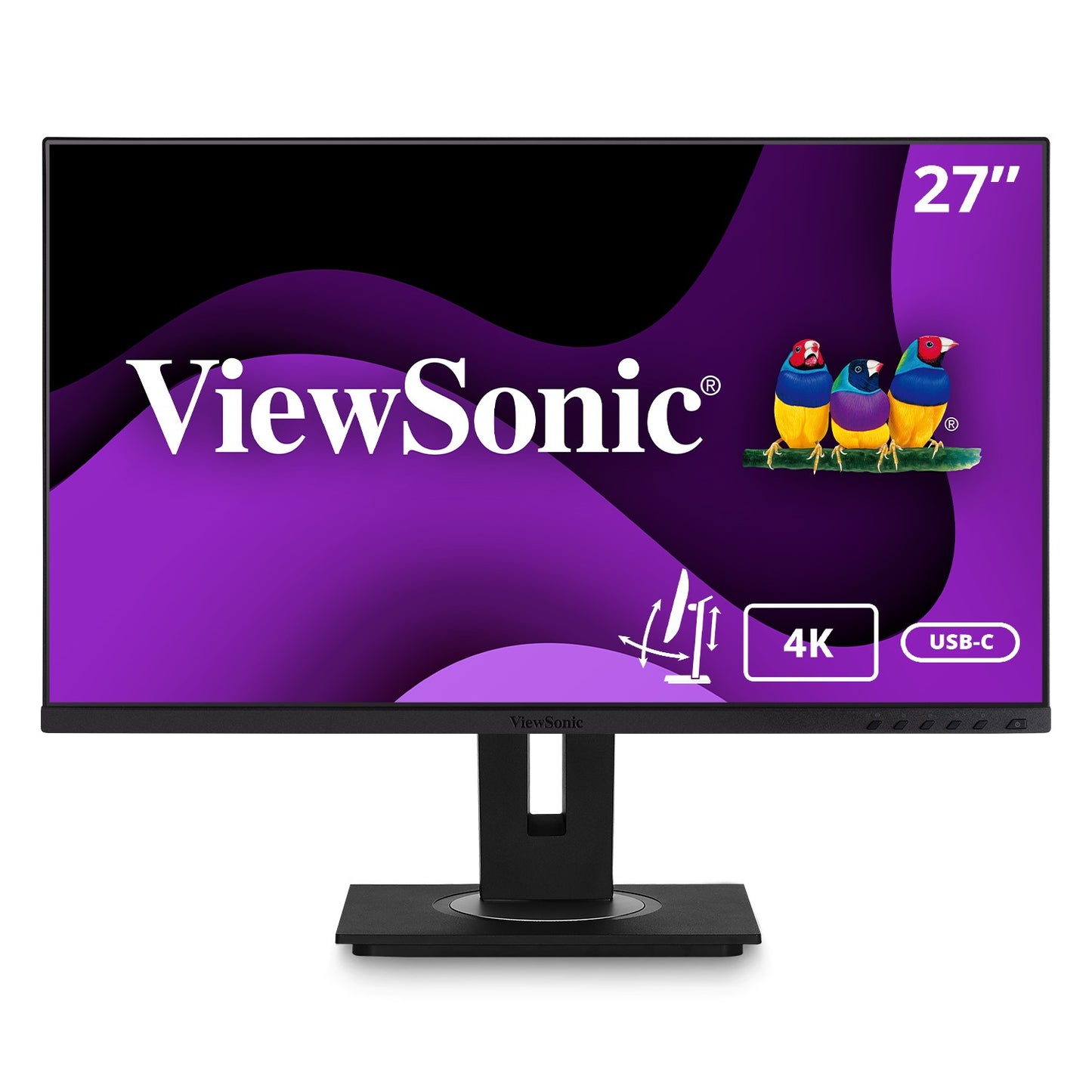 ViewSonic VG Series VG2756 - 4K - 68,6 cm (27") - 3840 x 2160 Pixel - 4K Ultra HD - LED - 5 ms - Schwarz - Monitor