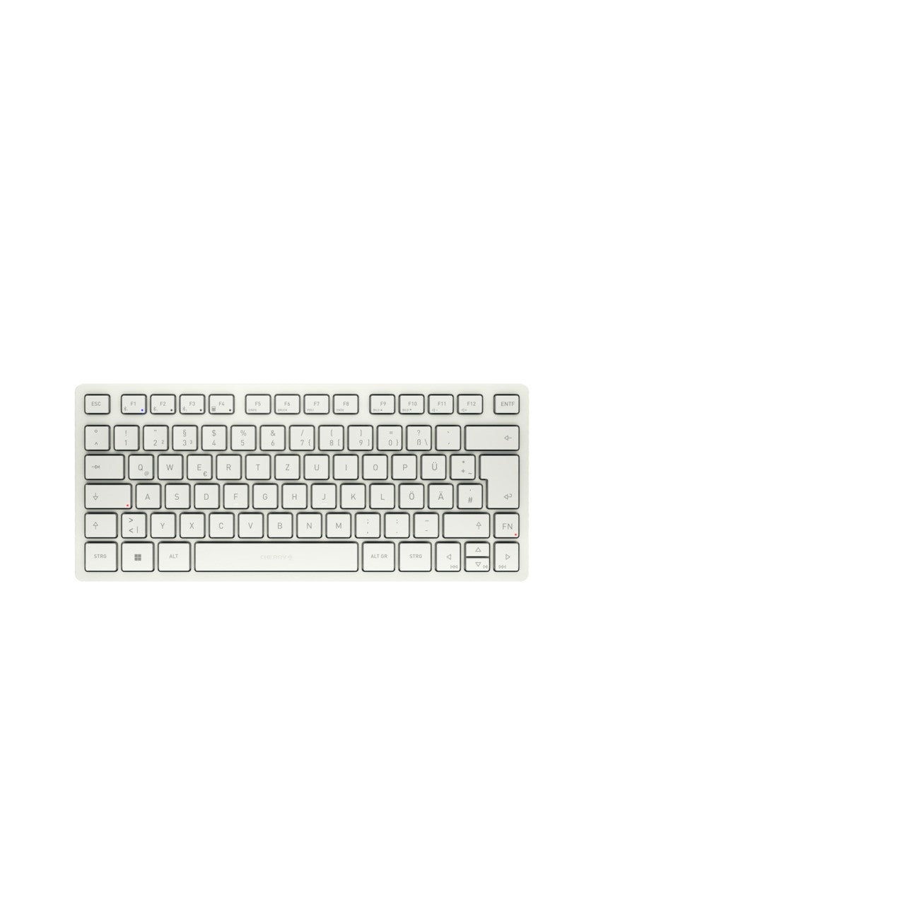 Cherry KW 7100 MINI BT - Kabellos - Bluetooth - Scherenschalter - QWERTZ - Weiß - Tastatur