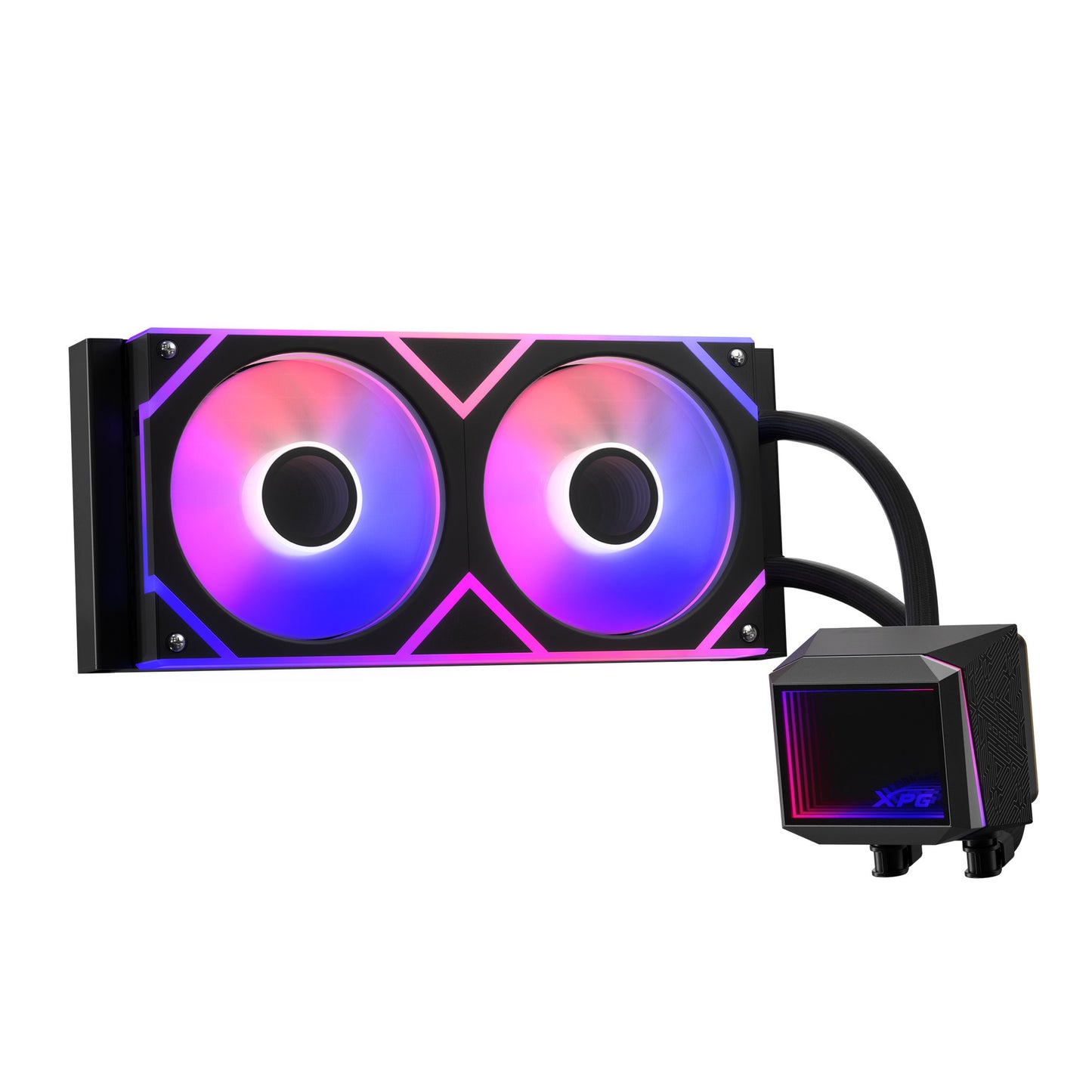 XPG WAK Levante II 240 2*120mm ARGB Fan schwarz - AMD Sockel AM4 (Ryzen) - AMD Sockel AM5 (Ryzen Zen4) - Kühler
