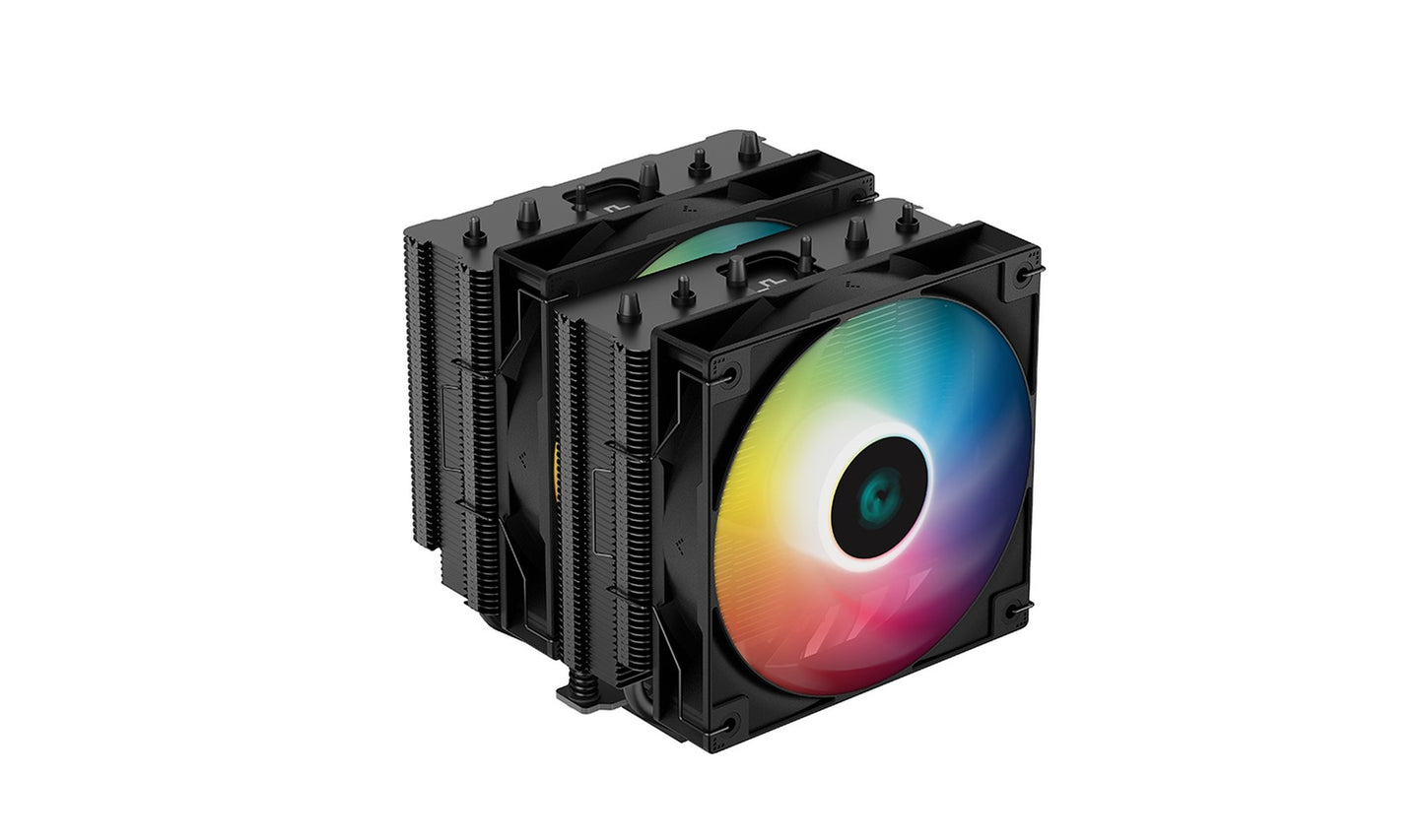 Deepcool AG620 BK ARGB - Luftkühlung - 12 cm - 300 RPM - 1850 RPM - Schwarz - Weiß - Kühler