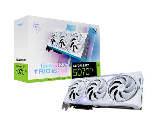 MSI GeForce RTX 5070 Ti 16G GAMING TRIO OC WHITE - VGA - PCI - E x16 - Grafikkarte
