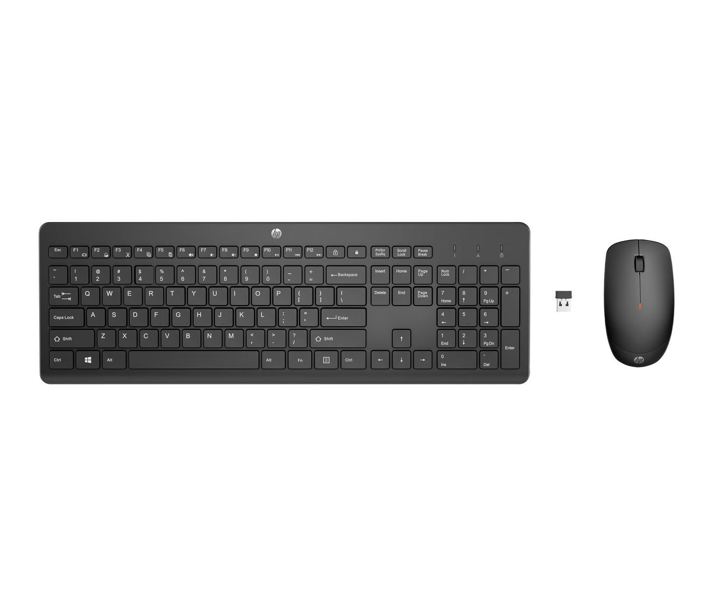 HP 230 Wireless Tastatur Maus Set - 1.600 dpi - Tastatur