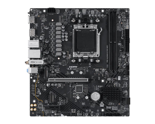MSI Pro A620AM - G EVO WIFI, AMD, Sockel AM5, AMD Ryzen 7000 Series, AMD Ryzen 800... - AMD Sockel AM5 (Ryzen Zen4) - Mainboard