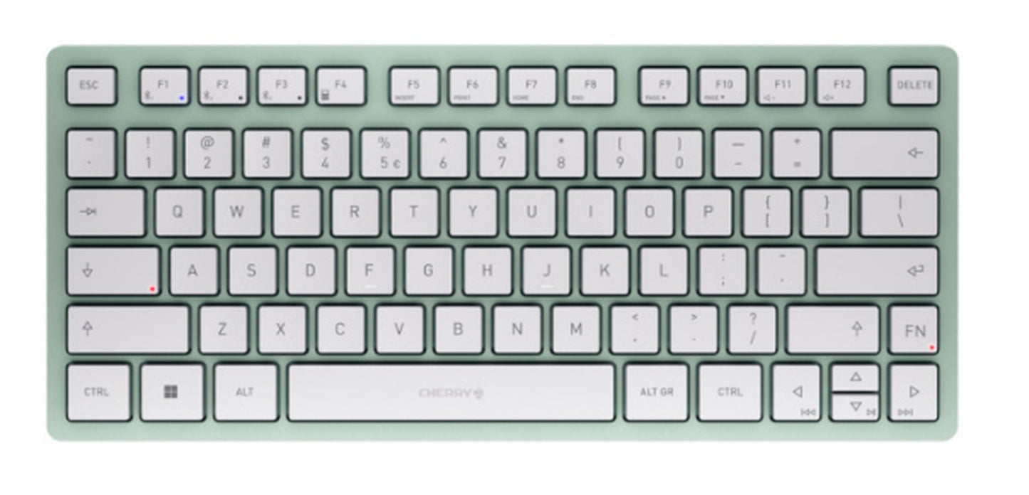 Cherry KW 7100 MINI BT - Kabellos - Bluetooth - Scherenschalter - QWERTY - Mintfarbe - Tastatur