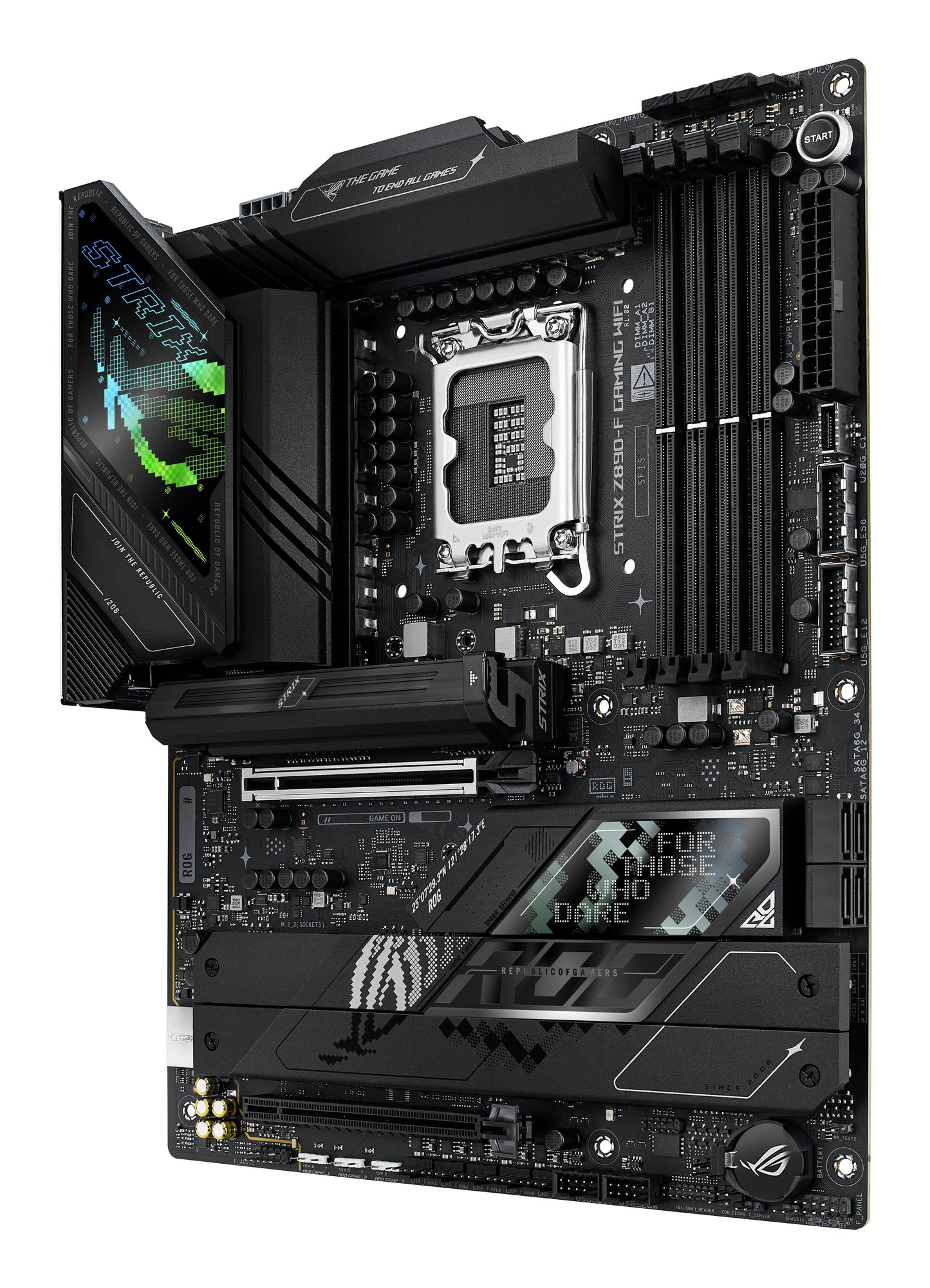 ASUS ROG STRIX Z890 - F GAMING WIFI, Intel, LGA 1851 (Socket V1), Intel Core Ultra (Series 2), DDR5 - SDRAM, 192 GB, DIMM - Intel Sockel 1851 (Core Ultra 100&200) - Mainboard