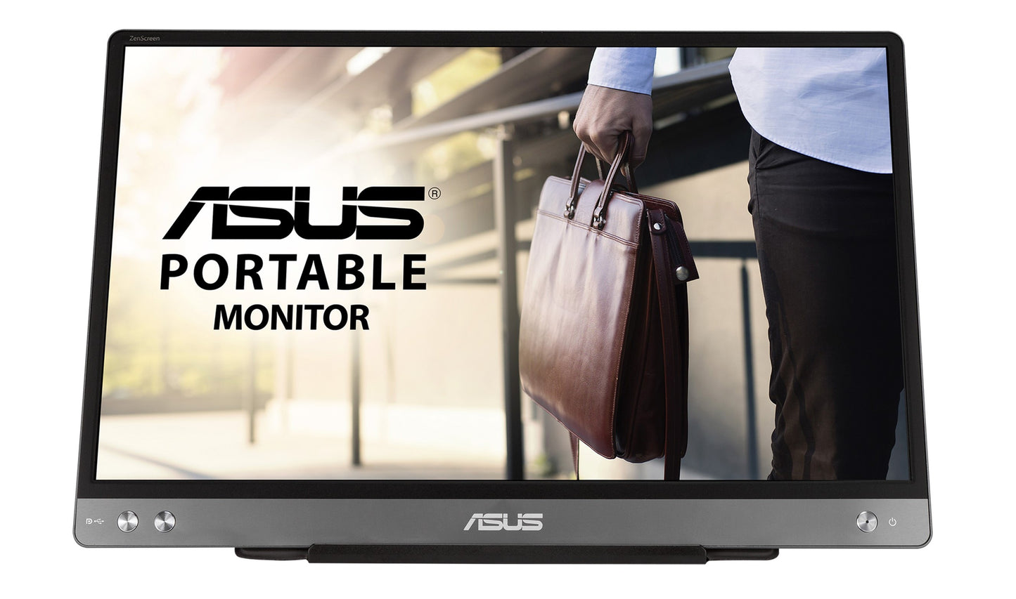 ASUS MB14AC - 35,6 cm (14 Zoll) - 1920 x 1080 Pixel - Full HD - LED - 5 ms - Grau - Monitor