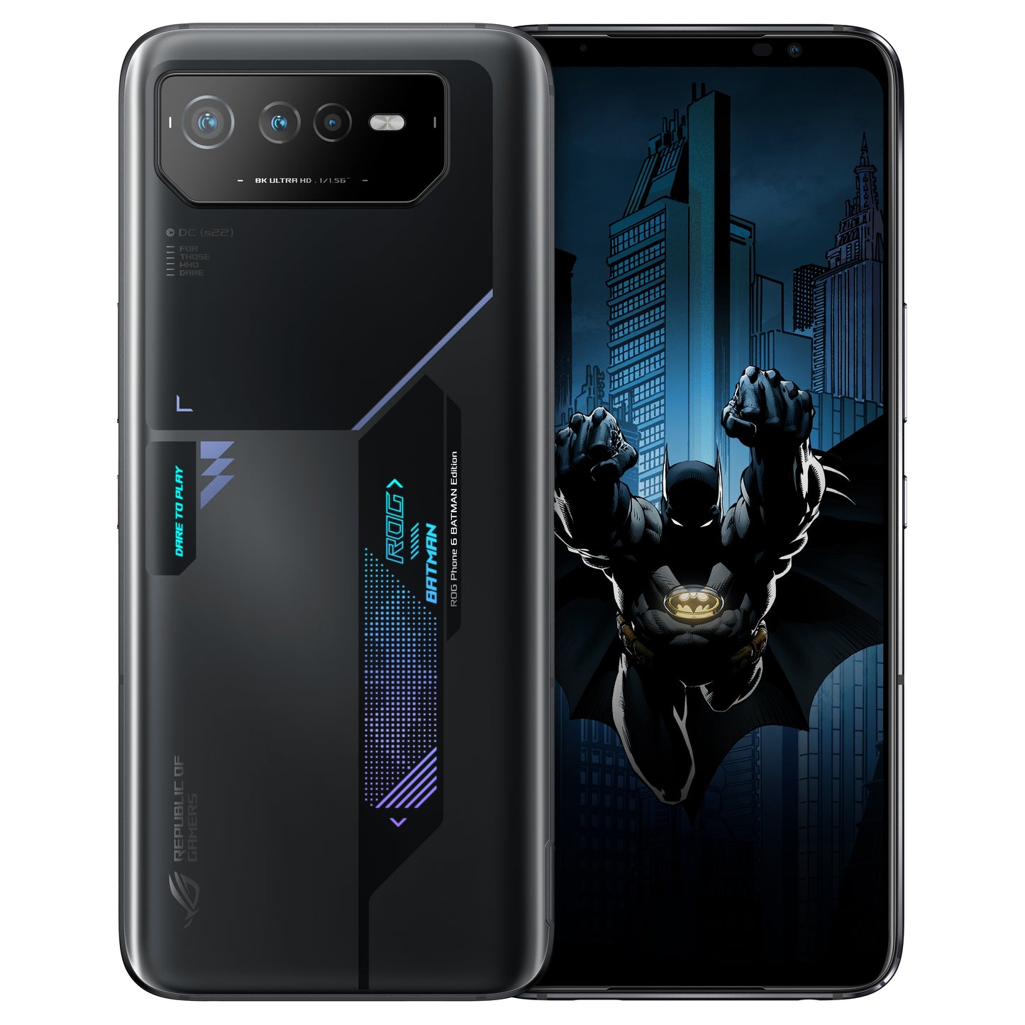 ASUS ROG Phone 6 AI2203 - 5B028E1 - 17,2 cm (6.78") - 12 GB - 256 GB - 50 MP - Android 12 - Schwarz - Mobiltelefon