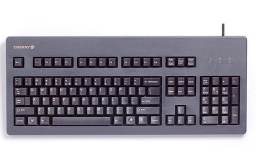 Cherry Classic Line G80 - 3000 - Laser - 105 Tasten QWERTZ - Schwarz - Tastatur