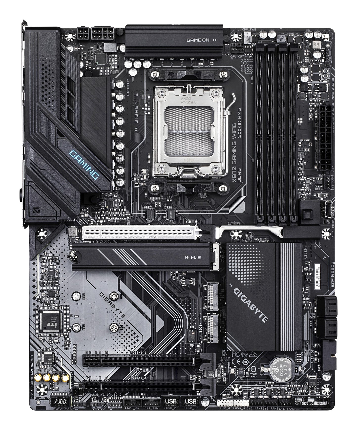 Gigabyte X870 Gaming WIFI6 - AM5 - ATX - AMD Sockel AM5 (Ryzen Zen4) - Mainboard