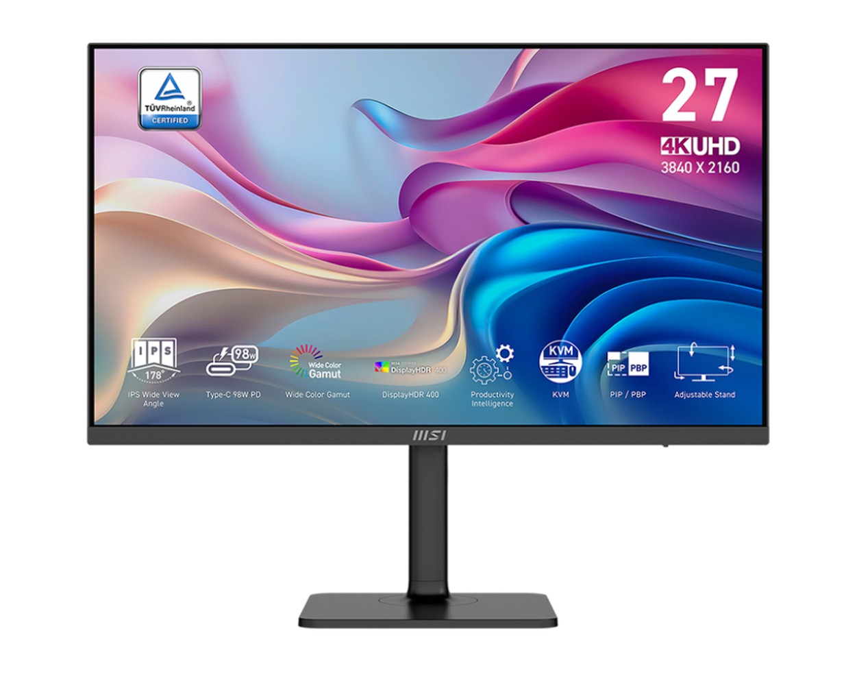 MSI Modern Md272Uphgde 27" IPS UHD - 68,6 cm - Monitor