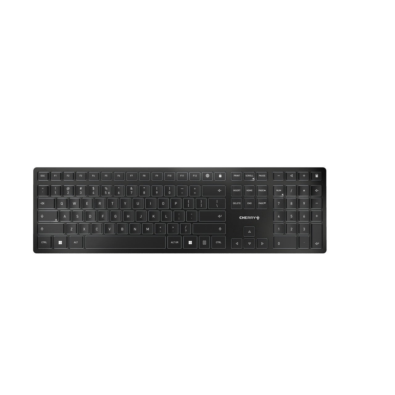 Cherry KW 9100 SLIM - Kabellos - RF Wireless + Bluetooth - QWERTY - Schwarz - Tastatur