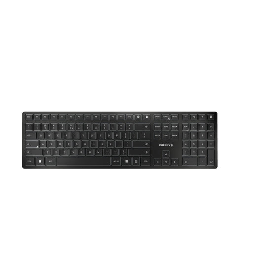 Cherry KW 9100 SLIM - Kabellos - RF Wireless + Bluetooth - QWERTY - Schwarz - Tastatur