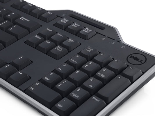 Dell Pro - Smartcard – KB813 - US international (QWERTY) - Volle Größe (100%) - Kabelgebunden - USB - QWERTY - Schwarz - Tastatur