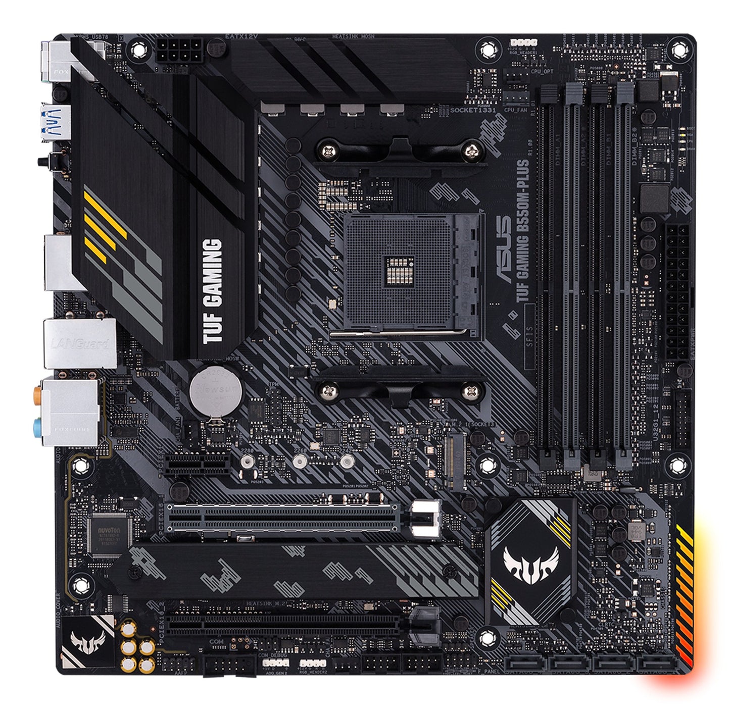 ASUS TUF GAMING B550M PLUS - AMD - Sockel AM4 - AMD Ryzen 3000 Series - DDR4 - SDRAM - 128 GB - DIMM - Mainboard