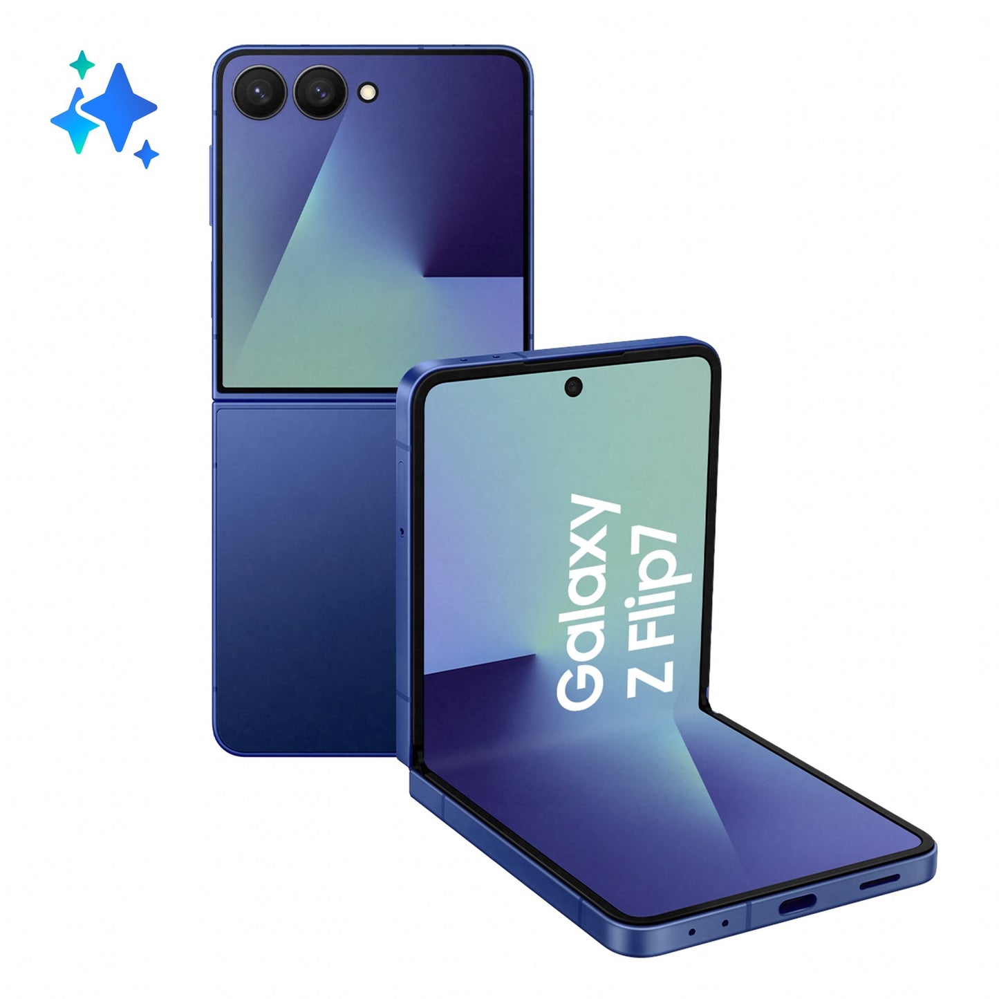 Samsung Galaxy Z Flip7 Blue Shadow - 512 GB - Mobiltelefon