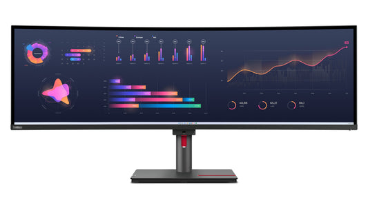 Lenovo ThinkVision P49w - 30 Monitor - 124,5 cm (49") - 5120 x 1440 Pixel - DQHD - LED - 6 ms - Schwarz - Monitor