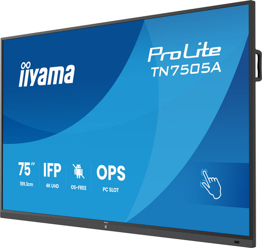 Iiyama 75" TN7505A - B1AG Multi - Touch 2xHDMI+DP+USB - C - 189,3 cm - Monitor