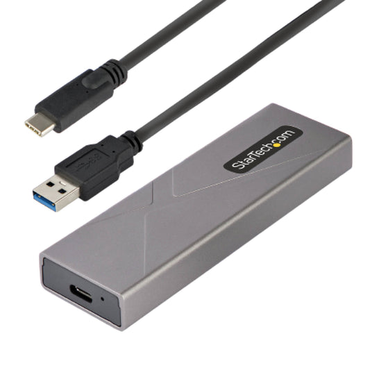 StarTech.com USB - C M.2 Externes Gehäuse für NVMe und SATA M.2 - USB - C/USB - A auf M.2 NVMe/SATA SSD - 10Gbit/s - M/B+M key M.2 Laufwerke - 2230/2242/2260/2280 - Aluminiumgehäuse - werkzeuglos - USB - C und USB - A Kabel - SSD - M.2 - M.2 - 1 - Gehäuse