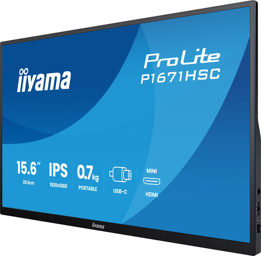 Iiyama P1671HSC - B1 Portable 15.6 - 39,6 cm - Monitor