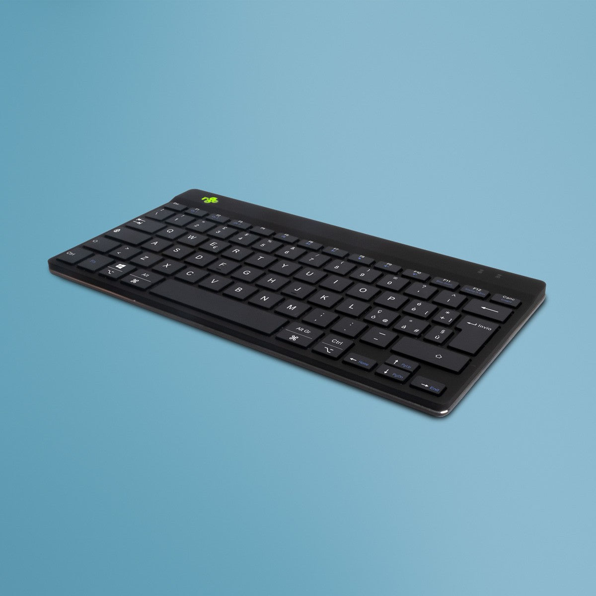 R - Go Ergonomische Tastatur R - Go Compact Break - kompakte Tastatur mit Pausensoftware - QWERTY (IT) - Bluetooth - Schwarz - Mini - Kabellos - Bluetooth - Scherenschalter - QWERTY - Schwarz - Tastatur