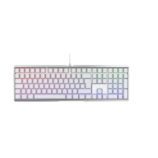 Cherry MX 3.0S RGB - Kabelgebunden - USB - Mechanischer Switch - QWERTZ - RGB - LED - Weiß - Tastatur