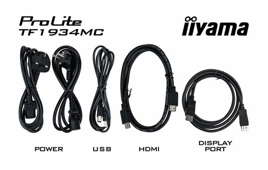 Iiyama ProLite TF1934MC - B7X - 48,3 cm (19") - 1280 x 1024 Pixel - SXGA - LED - 14 ms - Schwarz - Monitor