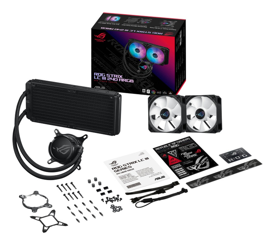 ASUS ROG Strix LC III 240 ARGB Komplettwasserkühlung für AMD und Intel CPU - Kühler